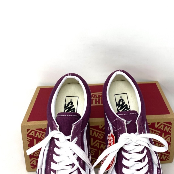 Vans Purple and White Women's Sneakers - Picture 9 of 11